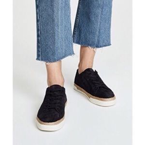 VINCE JADON SUEDE ESPADRILLE SNEAKERS LACE UP